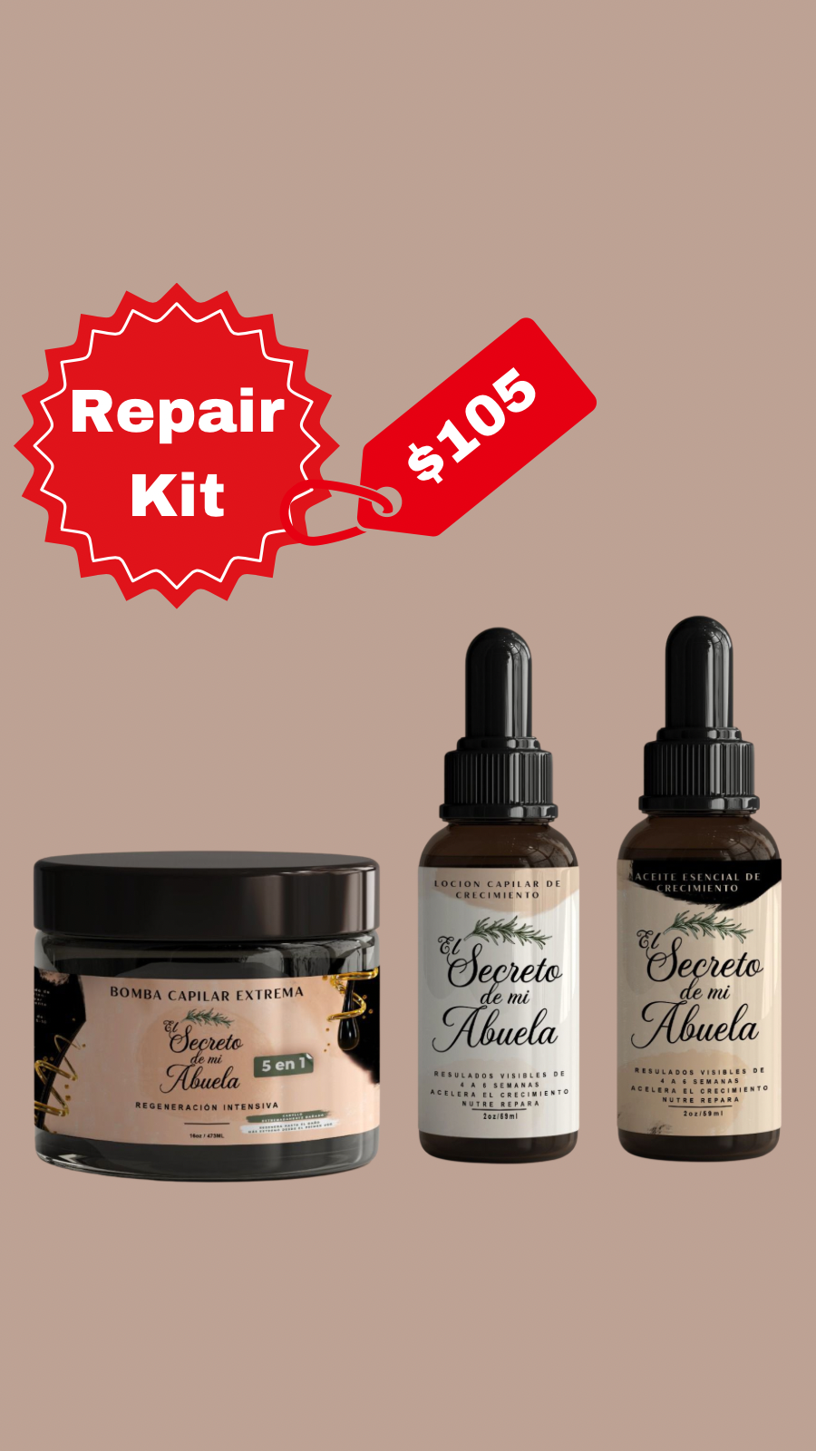 Repair Kit - Bomb - Oil - Lotion